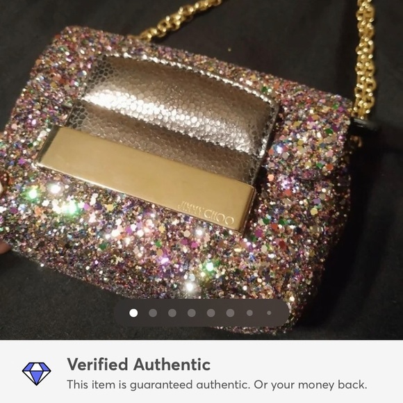✨💕(SOLD)AUTHENTIC Jimmy Choo Mini Glitter Bag✨💕 - Picture 2 of 15